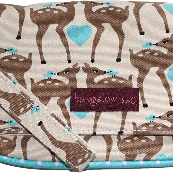 Vegan Canvas Wristlet Cotton 8.5x5 Inches Small Purse Organizer